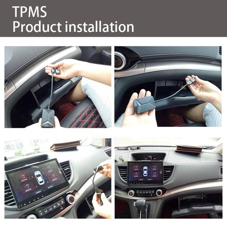 USB TPMS Tire Pressure Monitoring System Android with Internal Sensor for Car Radio DVD Player, w...