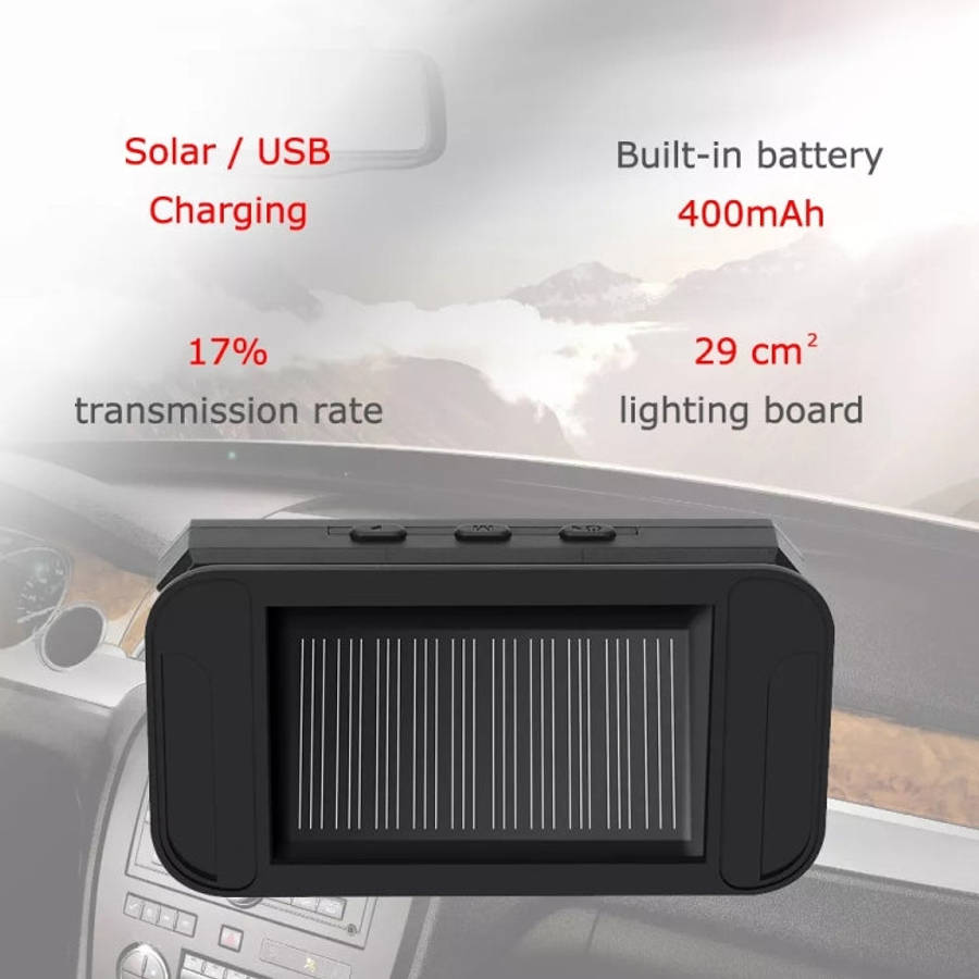 Car High Precision Solar Charging Tire Pressure Monitoring System TPMS, Built-in Beep Sensor, Bui...