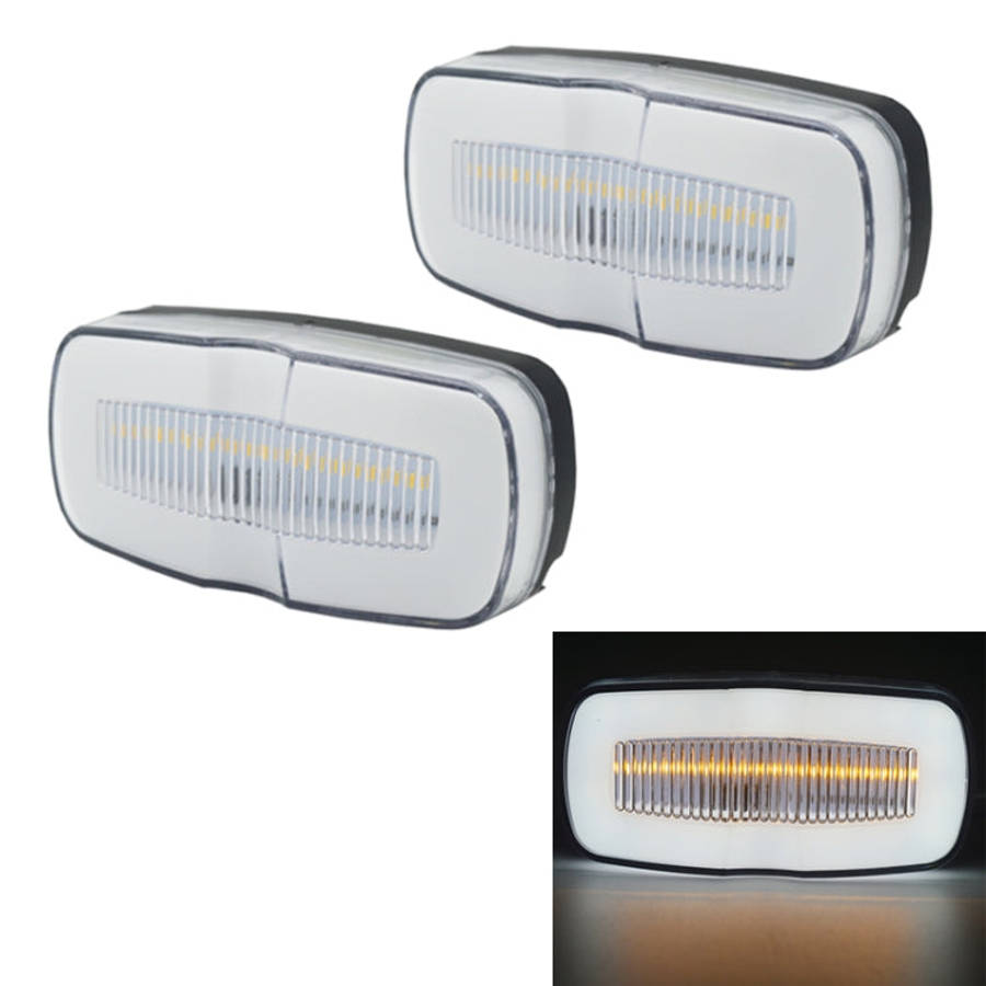 2 PCS MK-190 Truck LED Side Marker Light, MK-190 (Red Light), MK-190 (White Light), MK-190 (Yello...
