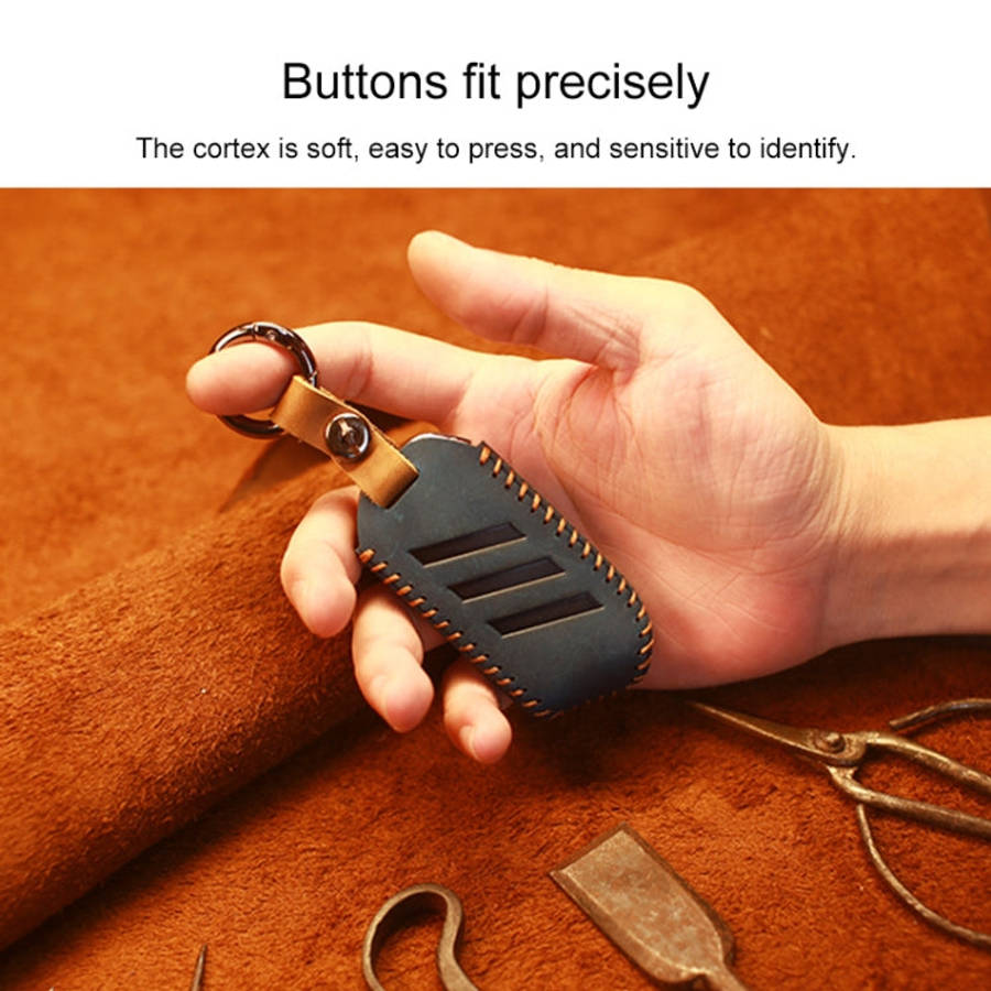 For Kia Car Cowhide Leather Key Protective Cover Key Case, Square Version, For Kia, Square Version