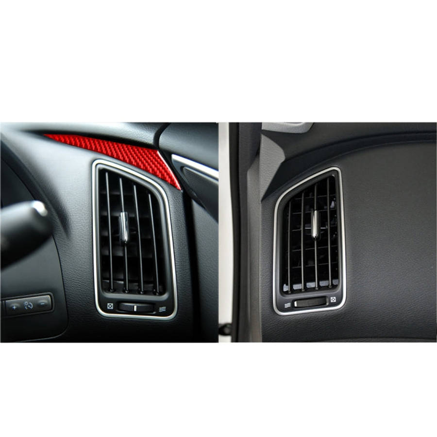 Car Carbon Fiber Dashboard Left Side Decorative Sticker for Infiniti Q50 2014-2020, Right Drive, ...