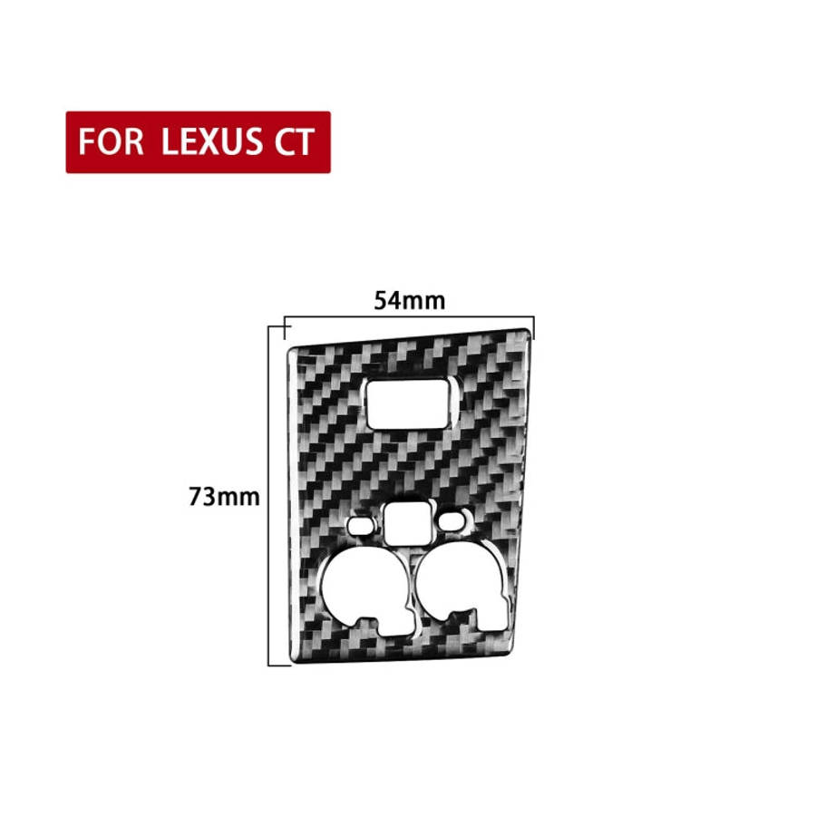Car Carbon Fiber Sport Mode Panel B Decorative Sticker for Lexus CT 2011-2017, Left and Right Dri...