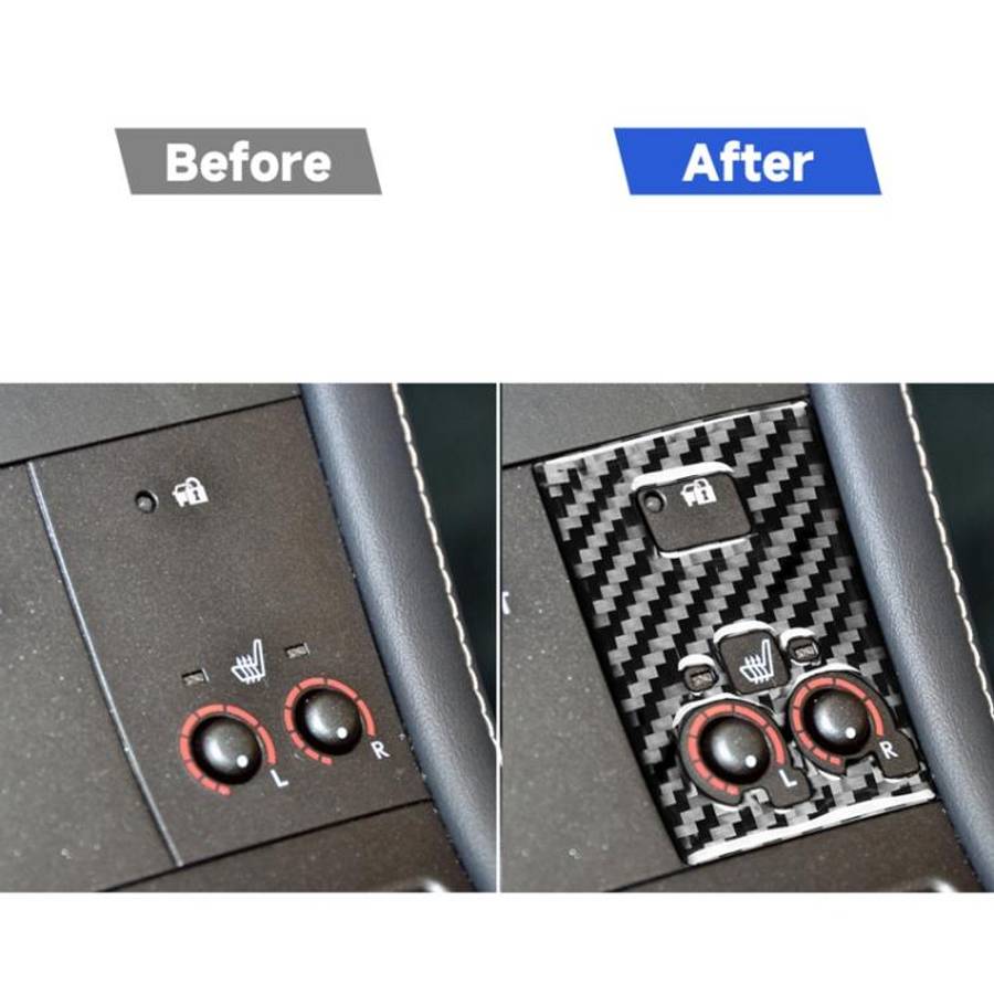 Car Carbon Fiber Sport Mode Panel B Decorative Sticker for Lexus CT 2011-2017, Left and Right Dri...