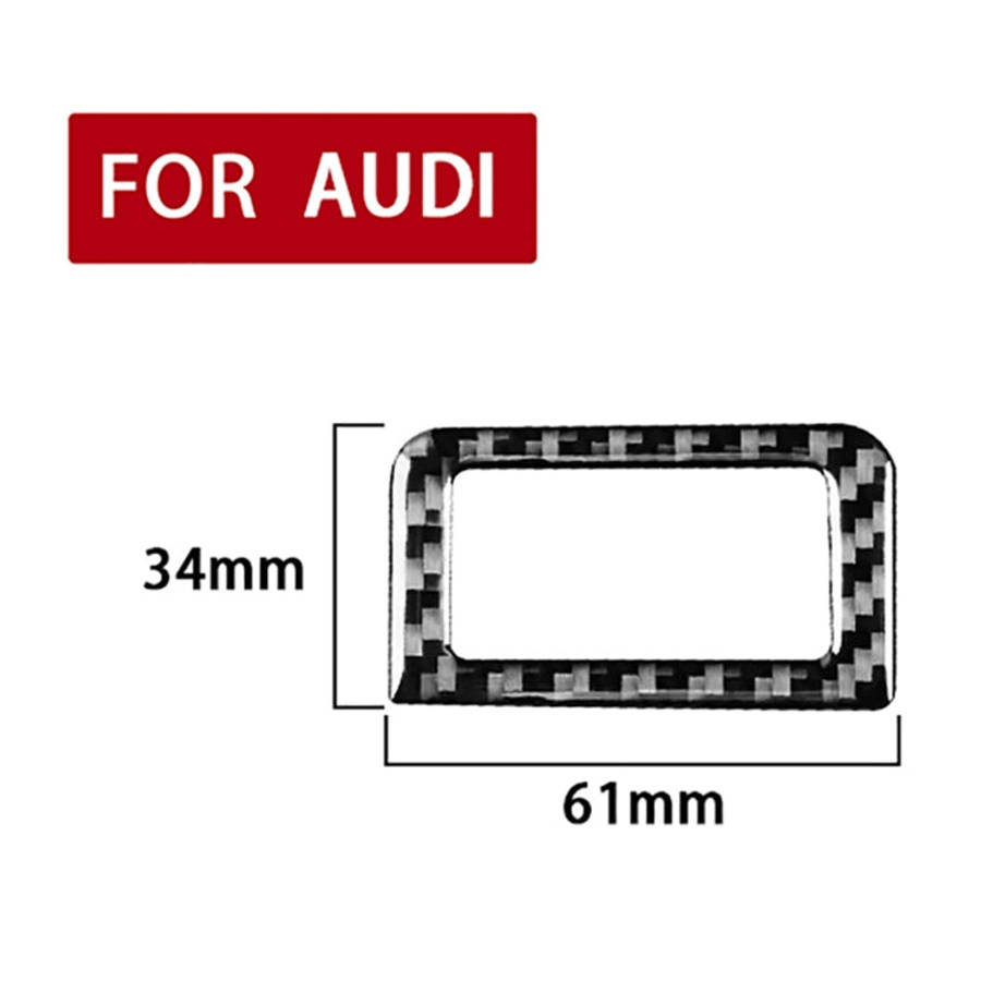 Car Carbon Fiber Trunk Switch Sticker for Audi A6L / A7 2019-, Left and Right Drive Universal, Tr...