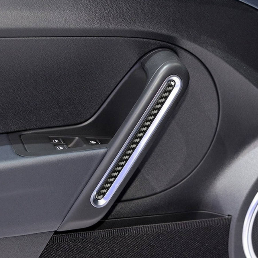 Car Carbon Fiber Door Decorative Sticker for Volkswagen Beetle 2012-2019, Left and Right Drive Un...