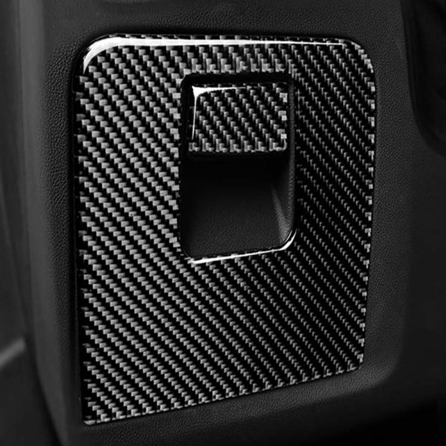 Car Carbon Fiber Storage Box Panel Solid Color Decorative Sticker for BMW G01 X3 2018-2020 / G02 ...