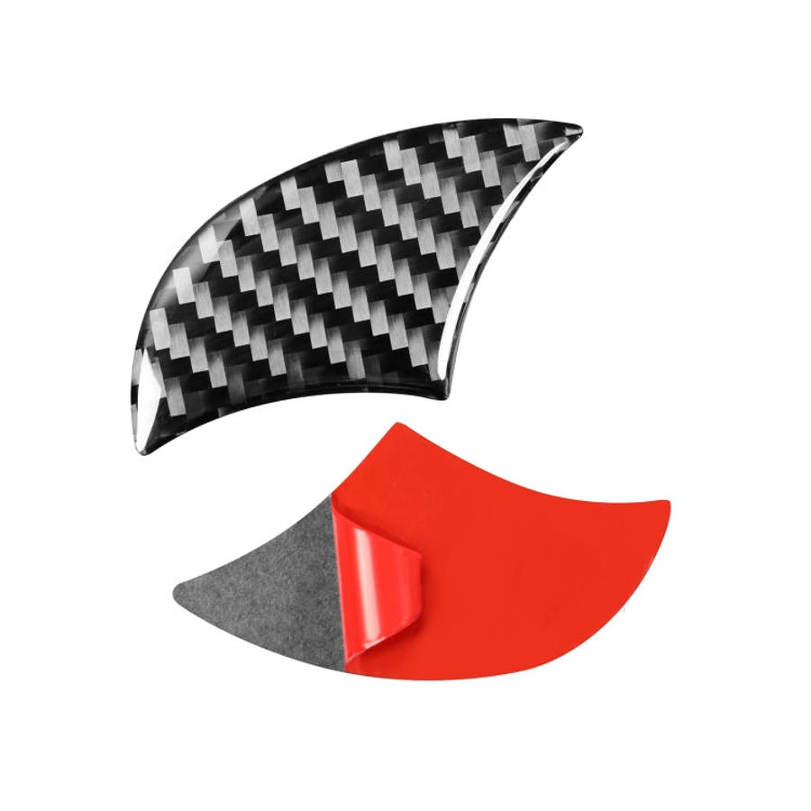 4 PCS / Set Carbon Fiber Car Front Middle Net Logo Decorative Sticker for Toyota 4Runner 2010-202...