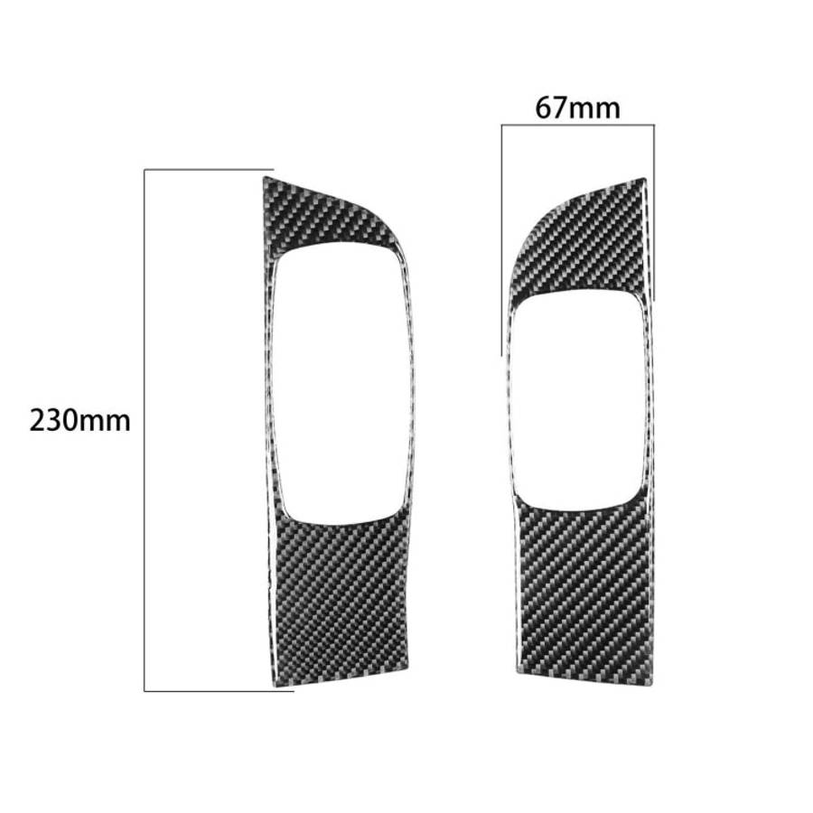 Carbon Fiber Car Window Lift Panel Decorative Sticker for Dodge Challenger 2015 to Now, Left Driv...