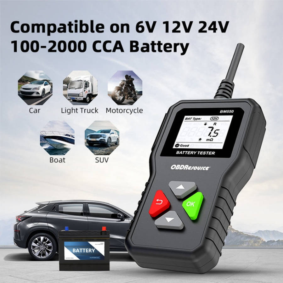 BM550 6V / 12V / 24V 3 in 1 Battery Tester Analyzer Battery Life Detector, BM550