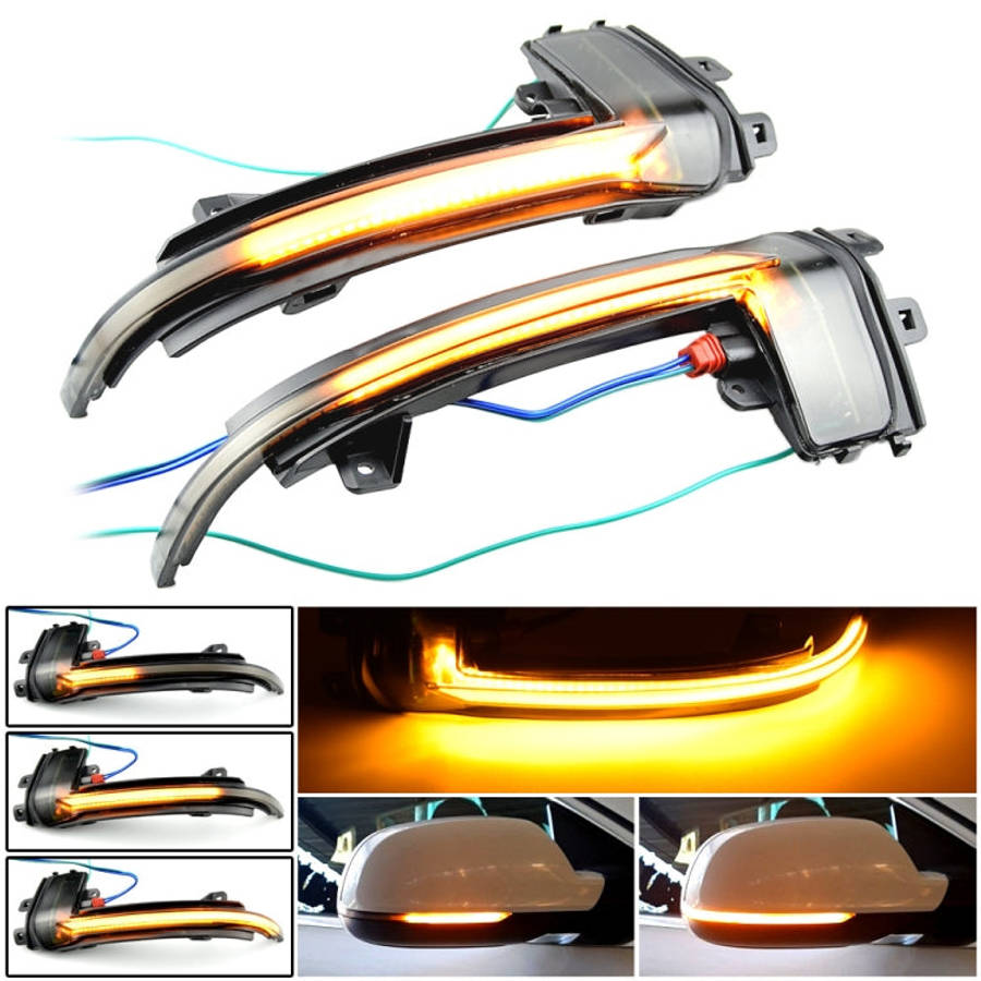 1 Pair For Audi A4 B8.5 Car Dynamic LED Turn Signal Light Rearview Mirror Flasher Water Blinker, ...