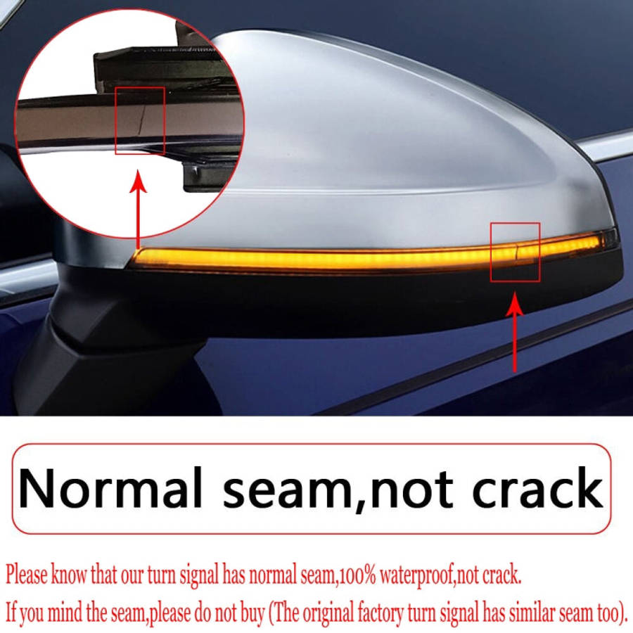 1 Pair For Audi TT MK2 2007-2014 Car Dynamic LED Turn Signal Light Rearview Mirror Flasher Water ...