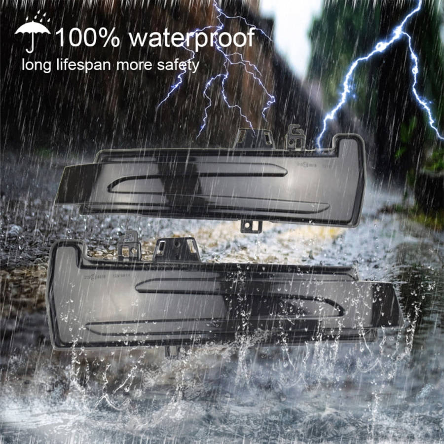 1 Pair For Mercedes-Benz A Class W176 2013-2017 Car Dynamic LED Turn Signal Light Rearview Mirror...