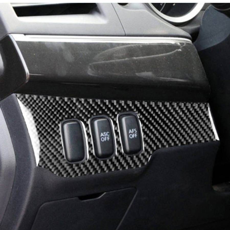 Car Carbon Fiber Dimming Control Panel Decorative Sticker for Mitsubishi Lancer EVO 2008-2015, Le...