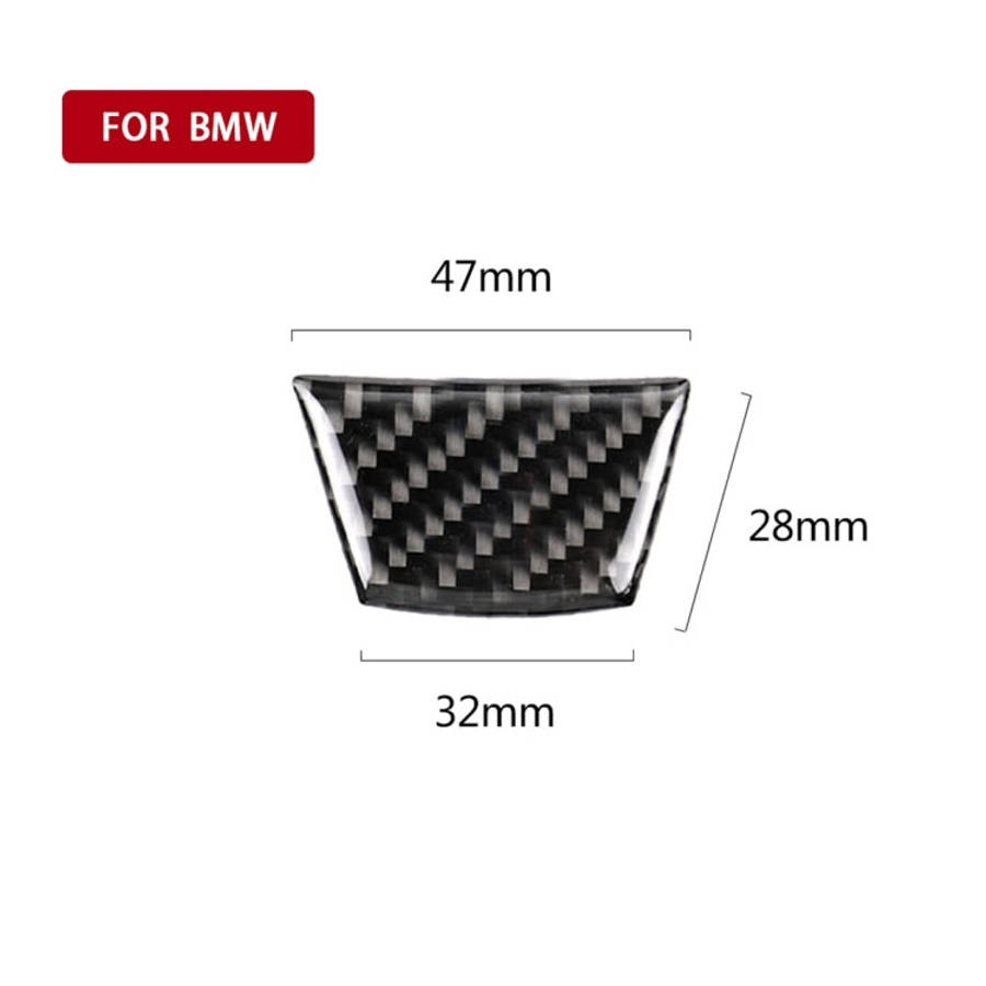 Little B Version Carbon Fiber Car Steering Wheel Decorative Sticker for BMW E90 2005-2012, Steeri...