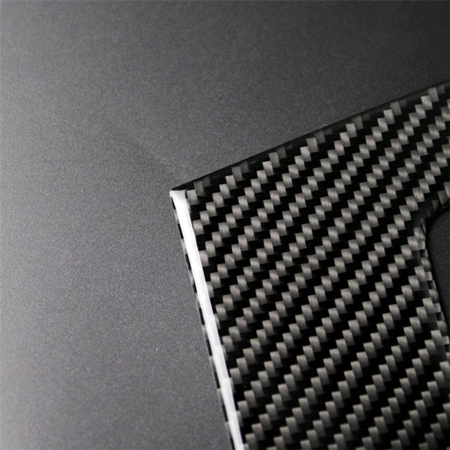 Carbon Fiber Car Central Control CD Panel Decorative Sticker for BMW E90 / E92 2005-2012, High Ed...