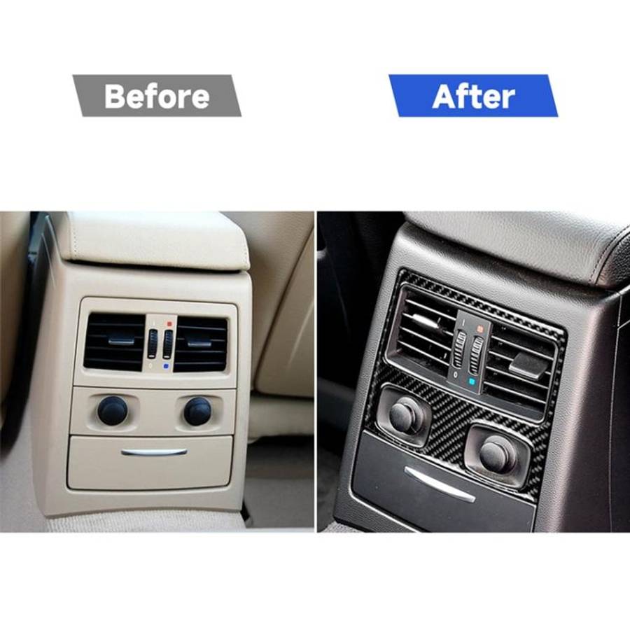 Carbon Fiber Car Rear Air Vent Decorative Sticker for BMW E90 / E92 2005-2012, Rear Air Vent with...