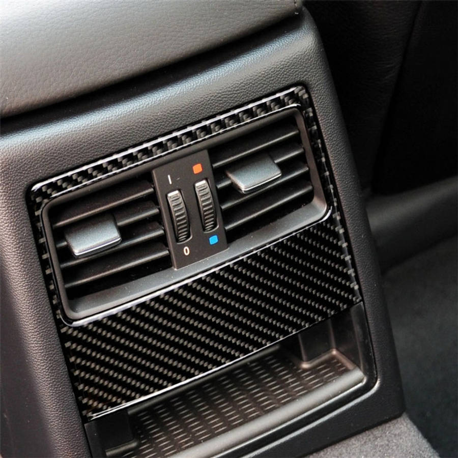 Carbon Fiber Car Rear Air Vent Decorative Sticker for BMW E90 / E92 2005-2012, Rear Air Vent with...