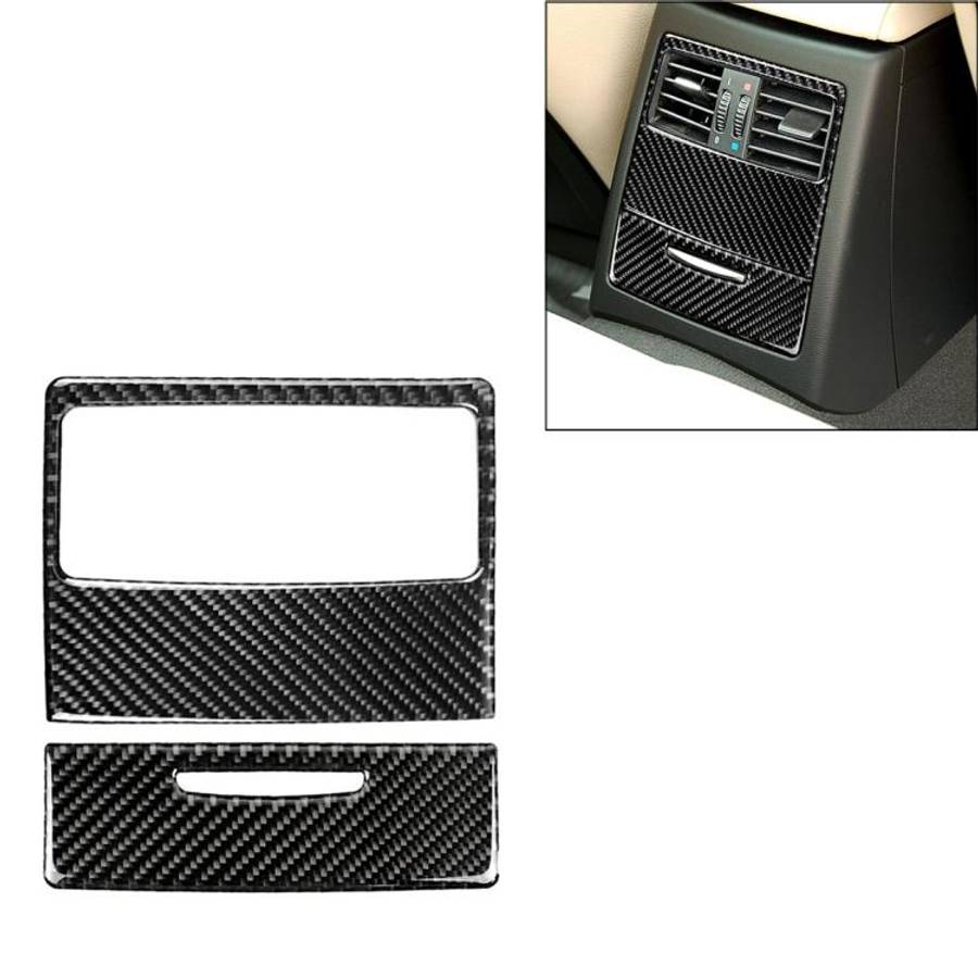 Carbon Fiber Car Rear Air Vent Combination Decorative Sticker with Hole for BMW E90 / E92 2005-20...