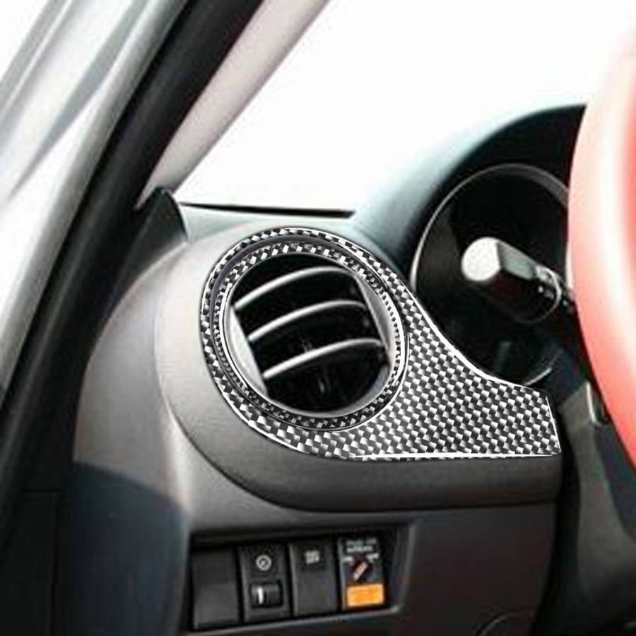 Car Carbon Fiber Dashboard Air Outlet Decorative Sticker for Mazda RX8 2004-2008, Left Drive, Das...