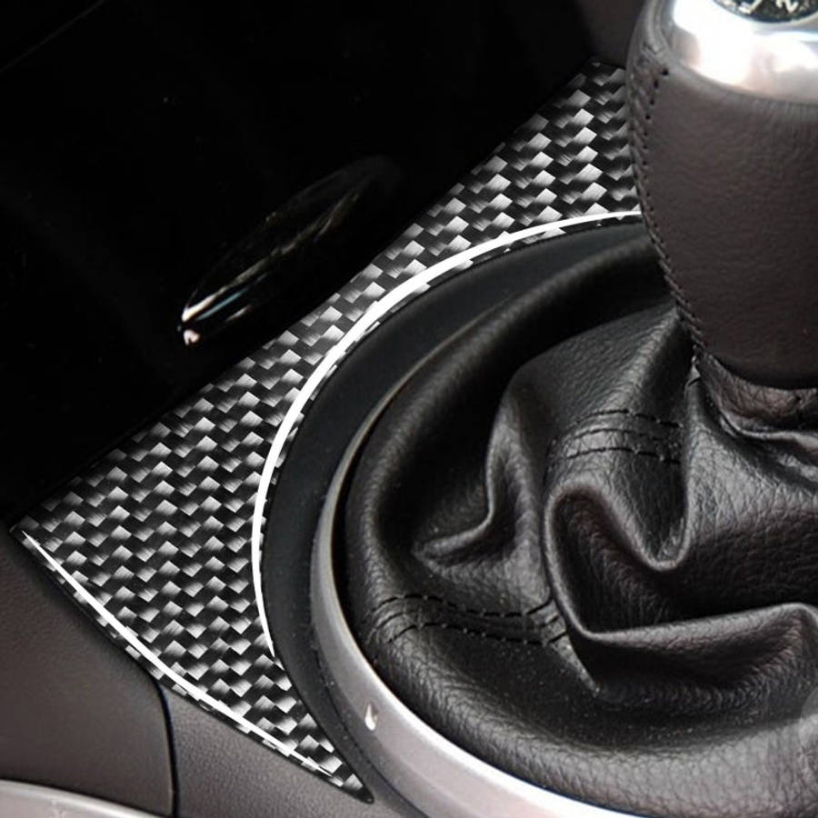 Car Carbon Fiber Gear Position Console Upper Decorative Sticker for Mazda RX8 2004-2008, Left and...
