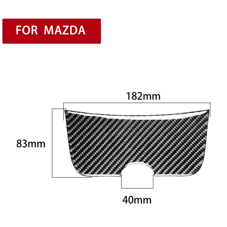 Car Carbon Fiber Storage Box Panel Decorative Sticker for Mazda RX8 2004-2008, Left and Right Dri...