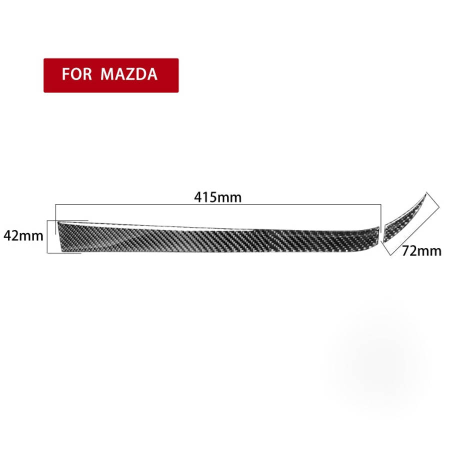2 in 1 Car Carbon Fiber Passenger Side Storage Decorative Sticker for Mazda RX8 2004-2008, Left a...
