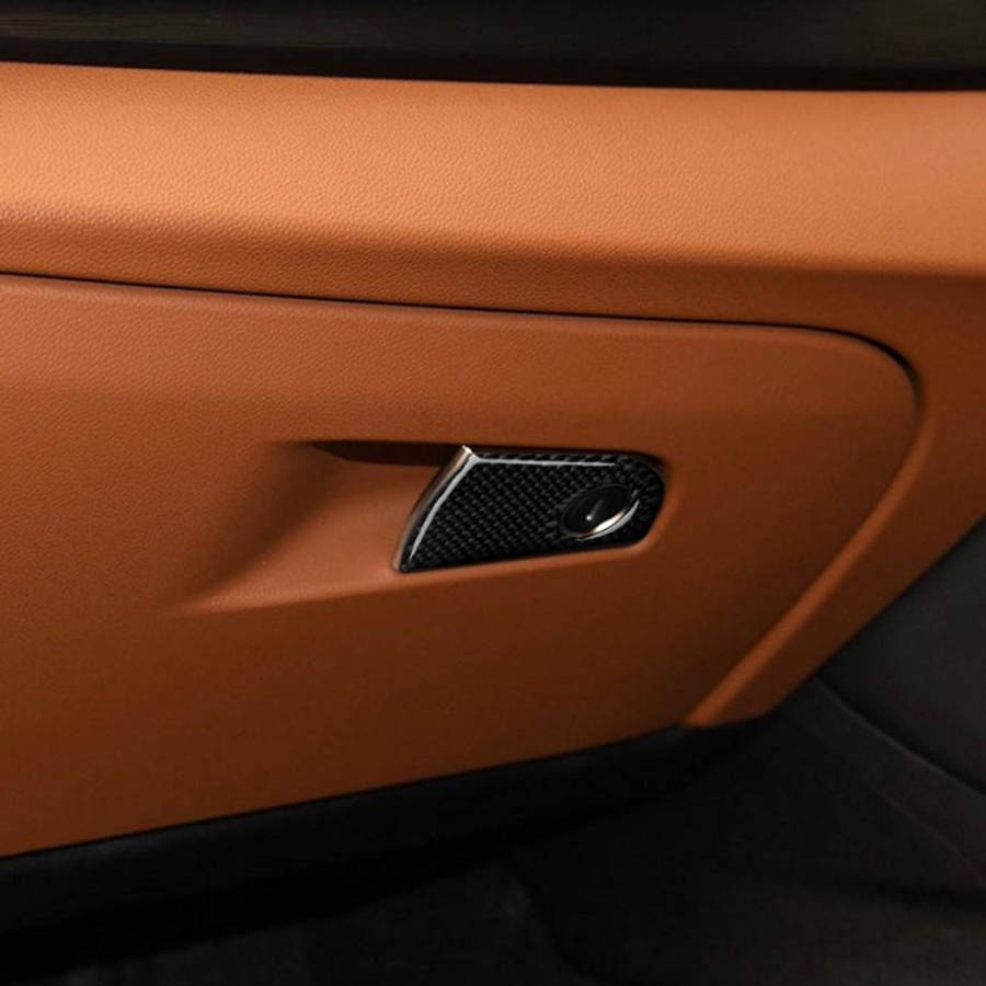 Car Carbon Fiber Passenger Seat Storage Decorative Sticker for Alfa Romeo Giulia 2017-2019, Left ...