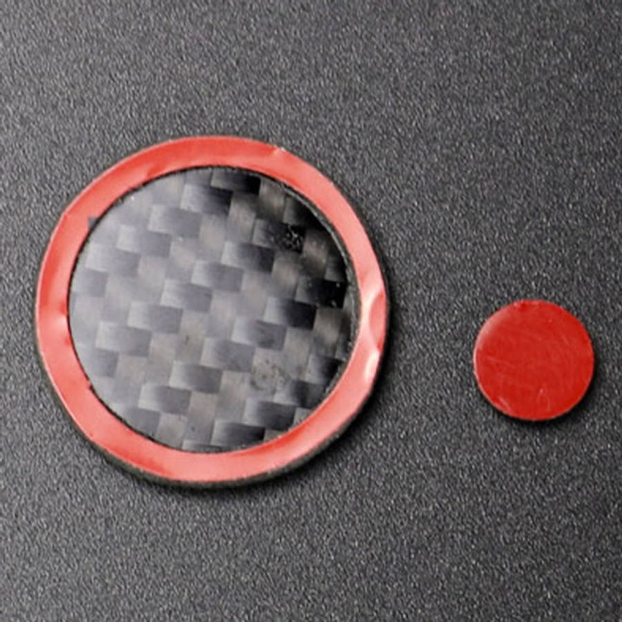 One Set Car Carbon Fiber Central Control Multimedia Knob Decorative Sticker for Mazda 3 / 6 / CX-...
