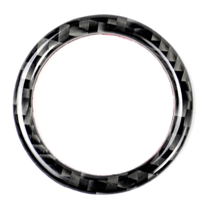 Car Carbon Fiber Solid Color One-click Start Ring Decorative Sticker for Mercedes-Benz Left and R...