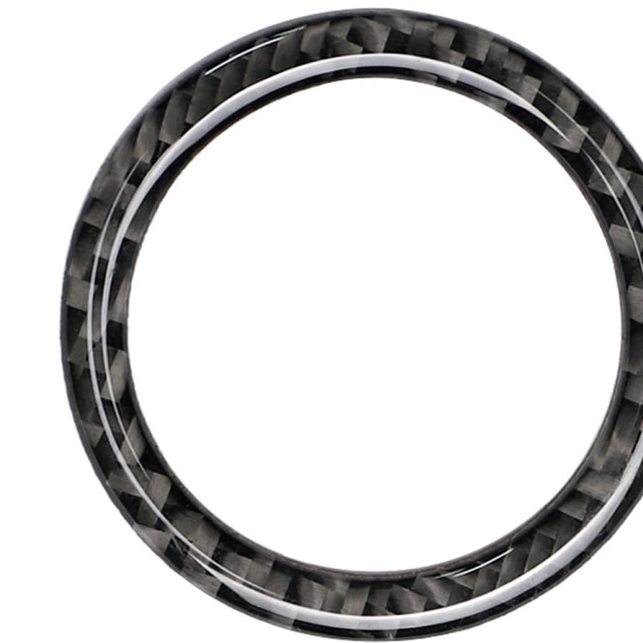 Car Carbon Fiber Solid Color One-click Start Ring Decorative Sticker for Mercedes-Benz Left and R...