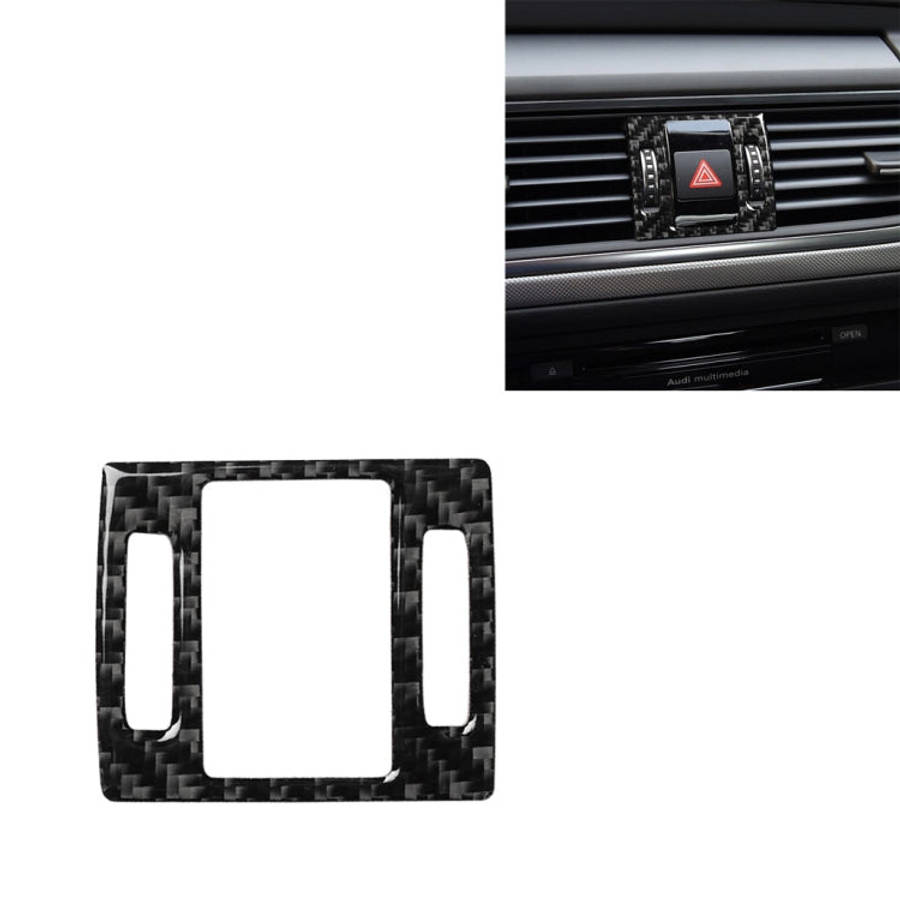 Car Carbon Fiber Warning Light Decorative Sticker for Audi A6 S6 C7 A7 S7 4G8 2012-2018, Left and...