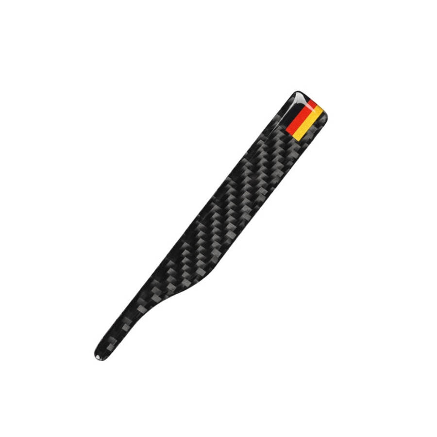 Car Carbon Fiber German Flag Pattern Rearview Mirror Anti-collision Sticker for Audi TT, Left and...