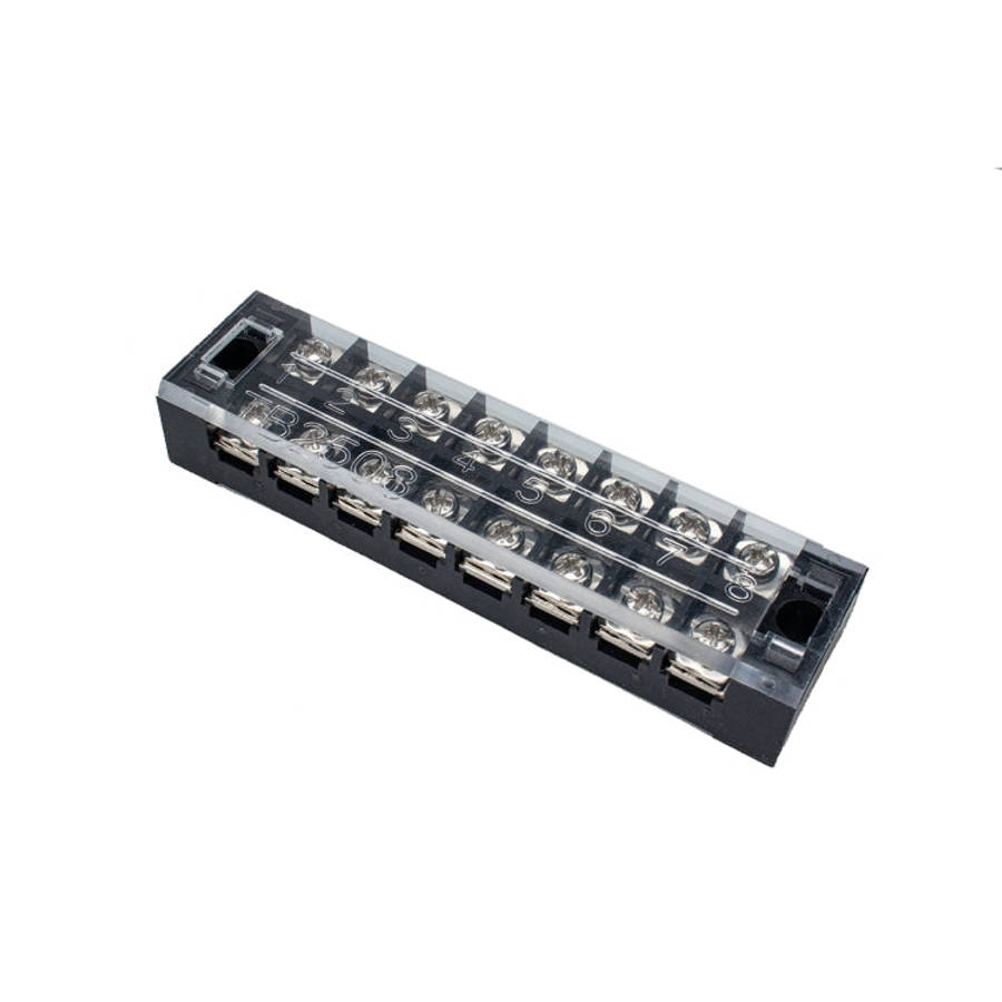 5 PCS Car 8-way 25A TB-2508 Dual Row Power Terminal Connector + 8-position Connection Strip with ...