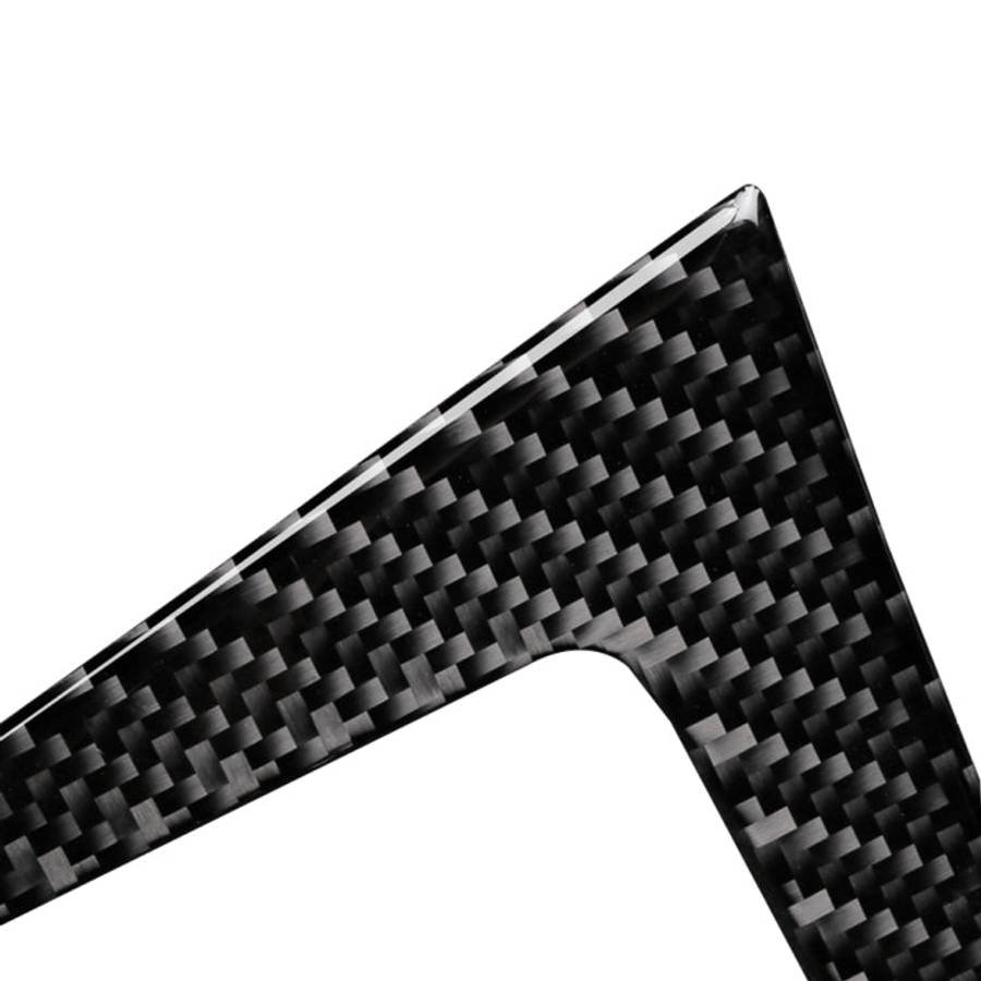 Car Carbon Fiber Water Cup Holder Decorative Sticker for BMW E70 X5 / E71 X6 2009-2013, Left Driv...