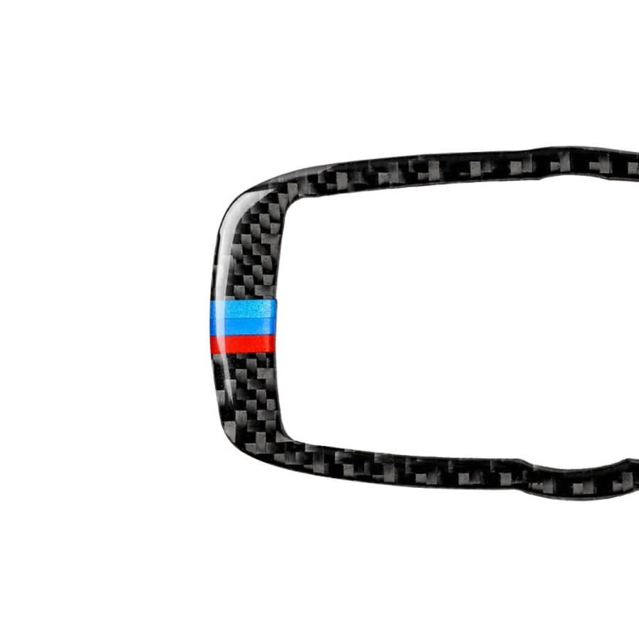 Car Carbon Fiber Tricolor Headlight Switch Frame Decorative Sticker for BMW 2008-2013 X5 E70 / X6...