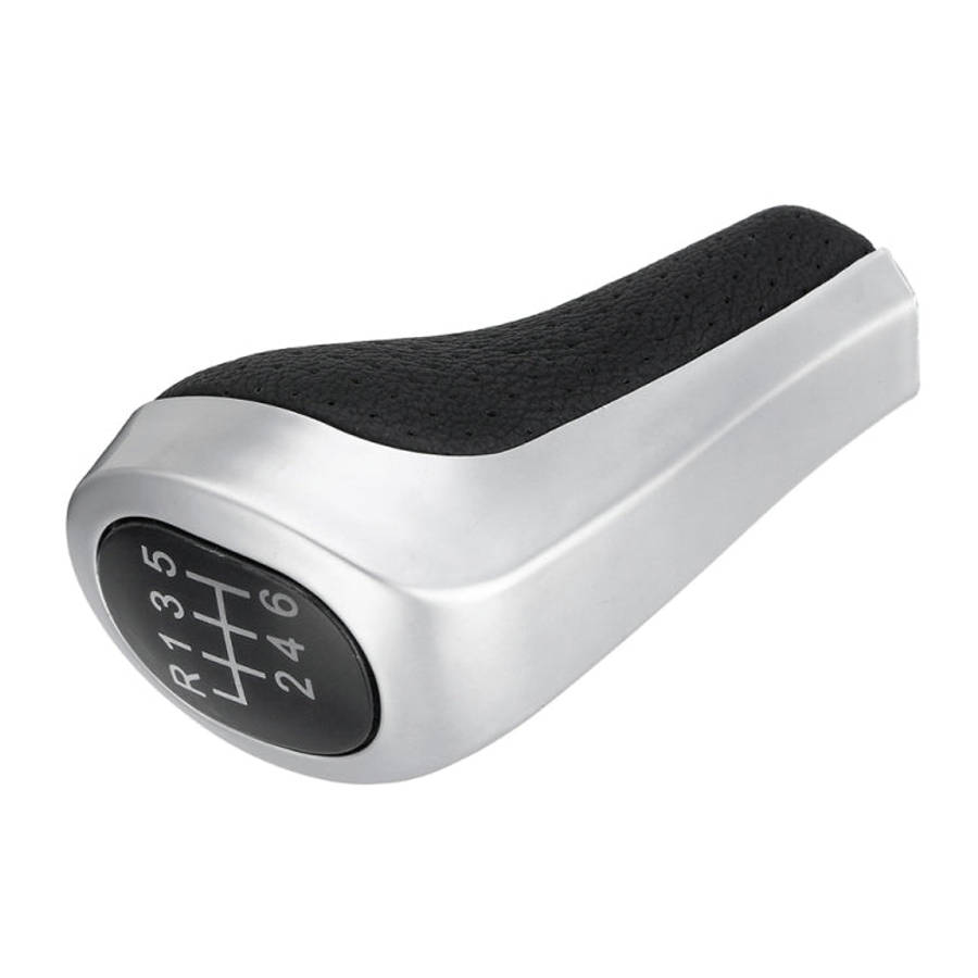 Car 6-speed Matte Silver Gear Shift Lever Knob for BMW, 6-speed Matte Silver