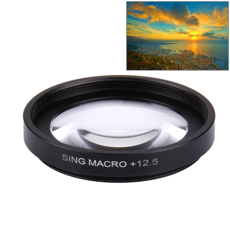 JUNESTAR Proffesional 37mm 12.5X Macro Lens Filter + Lens Protective Cap for GoPro & Xiaomi Xiaoy...