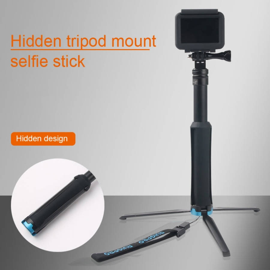 Portable Foldable Tripod Holder Selfie Monopod Stick for DJI, Insta360, GoPro and Other Action Ca...