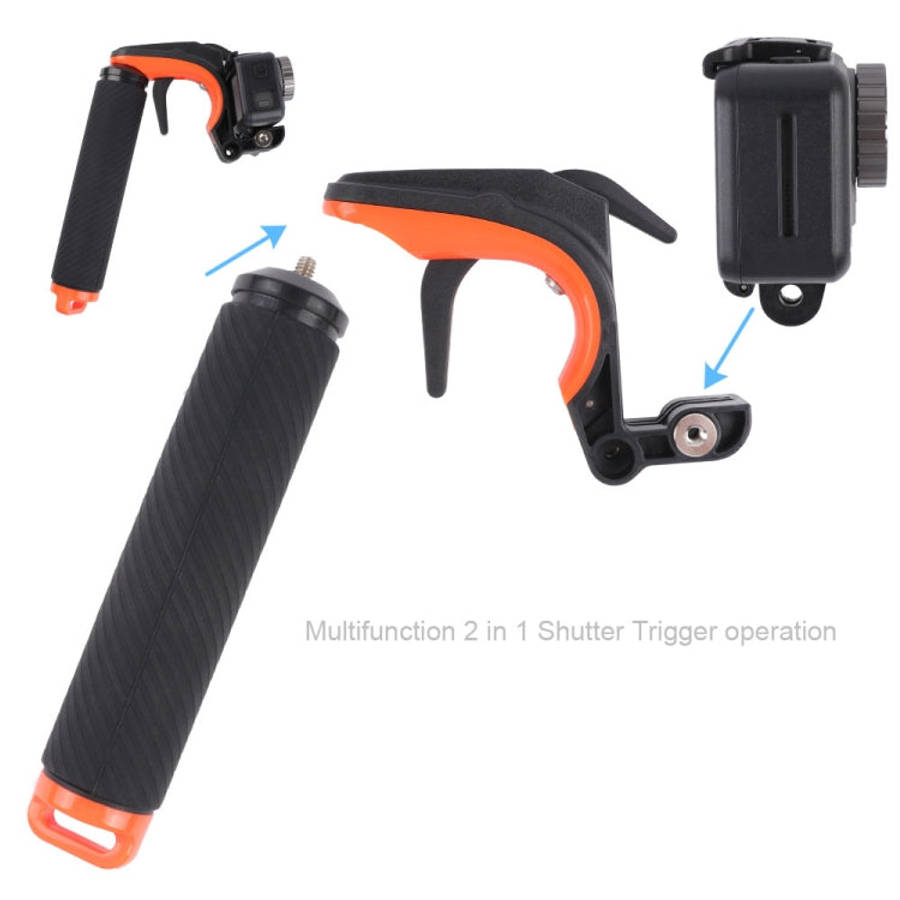 Shutter Trigger + Floating Hand Grip Diving Buoyancy Stick with Adjustable Anti-lost Strap & Scre...