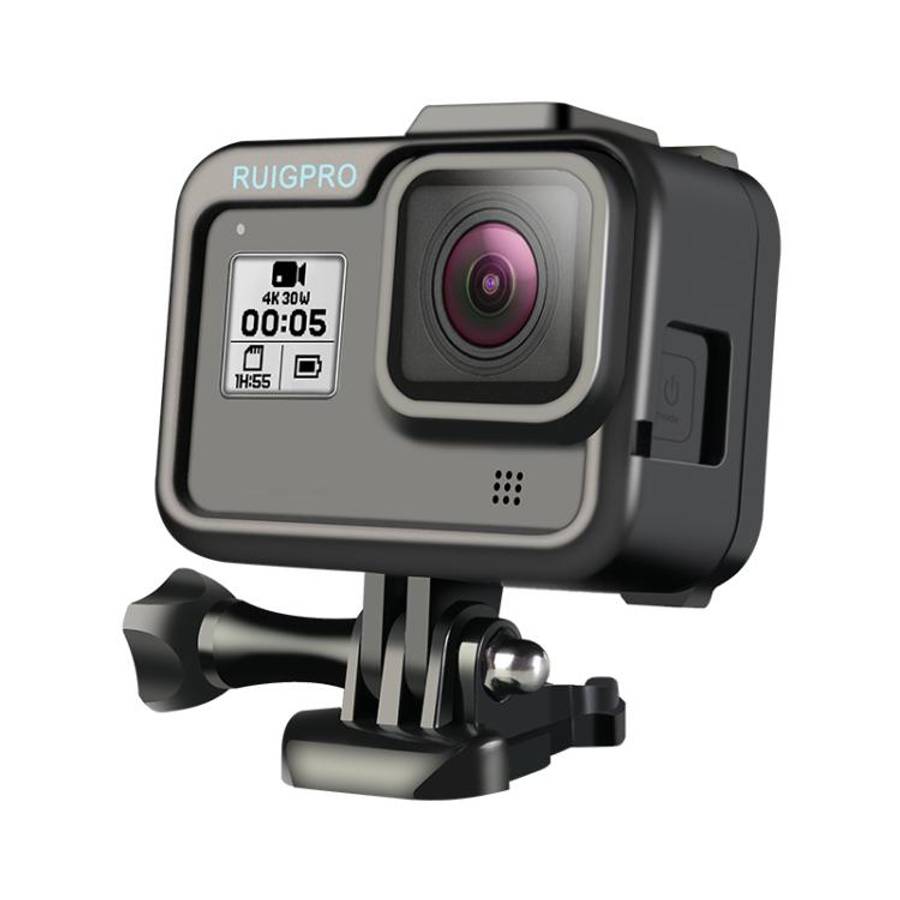 RUIGPRO for GoPro HERO8 Black Standard Border PC ABS Frame Mount Protective Case