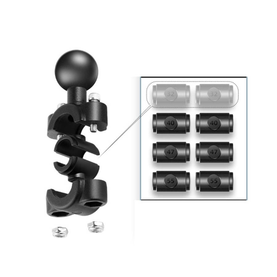 25mm Ball Head Motorcycle Rearview Mirror Fixed Mount Holder with 4 Styles Gaskets for GoPro, Ins...