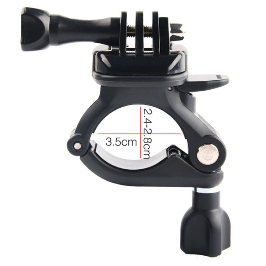 GP435 Small Size Bicycle Motorcycle Handlebar Fixing Mount for GoPro, Insta360, DJI and Other Act...