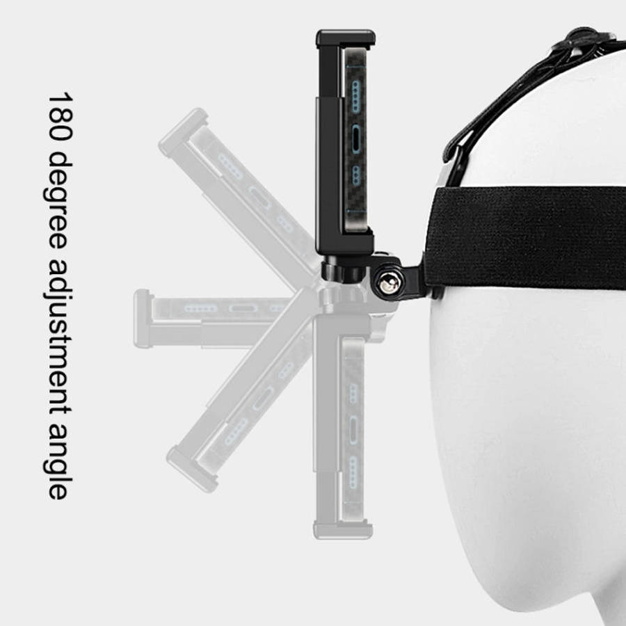 Elastic Mount Belt Adjustable Head Strap with Phone Clamp & Screw & S-type Adapter for GoPro HERO...