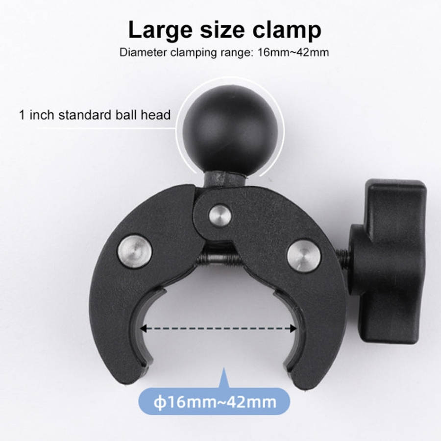 360 Rotation Adjustable Action Camera Bike Motorcycle Handlebar Holder with Phone Clamp, Standard...