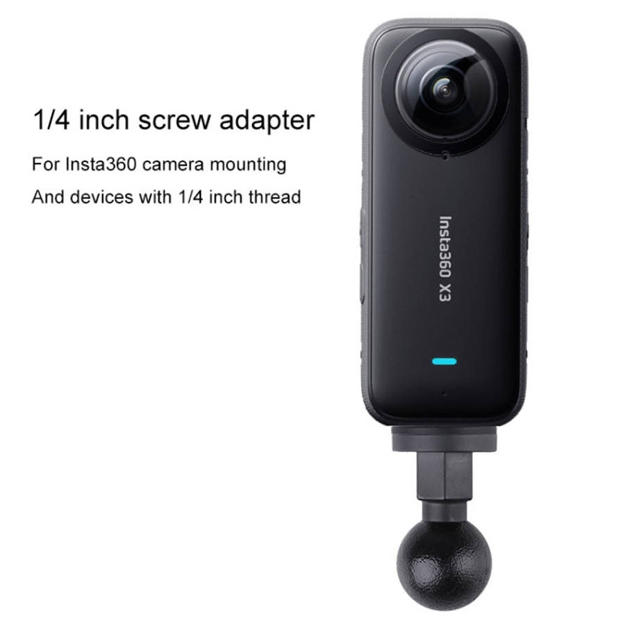 25mm 1/4 inch Screw ABS Ball Head Adapter Mount