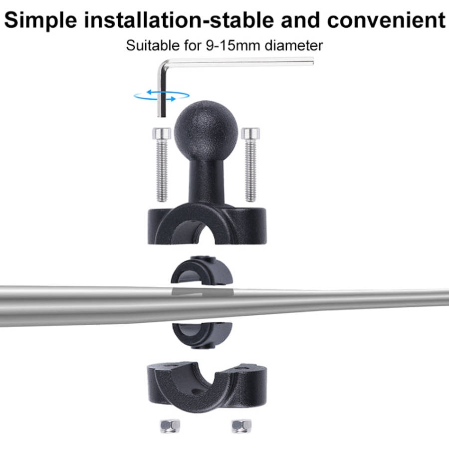 25mm Ballhead Car Front Seat Handlebar Fixed Mount Holder with Tripod Adapter & Screw for GoPro, ...