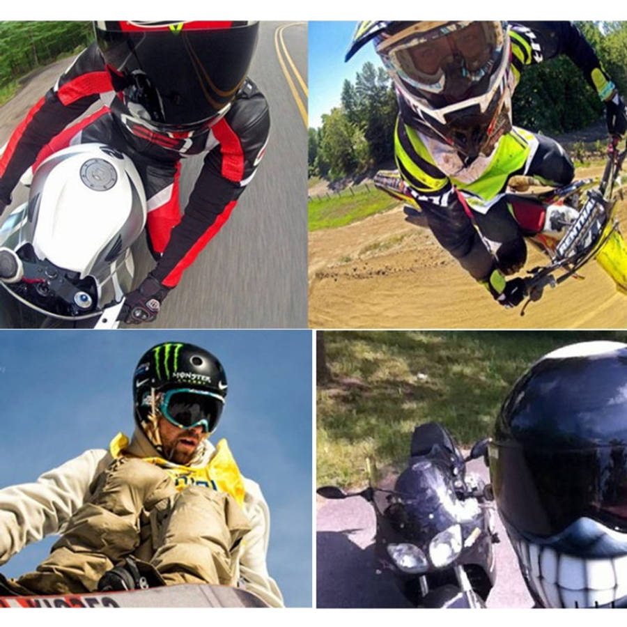 Helmet Front Mount Bundle Set for GoPro, Insta360, DJI and Other Action Cameras, Mount Bundle Set