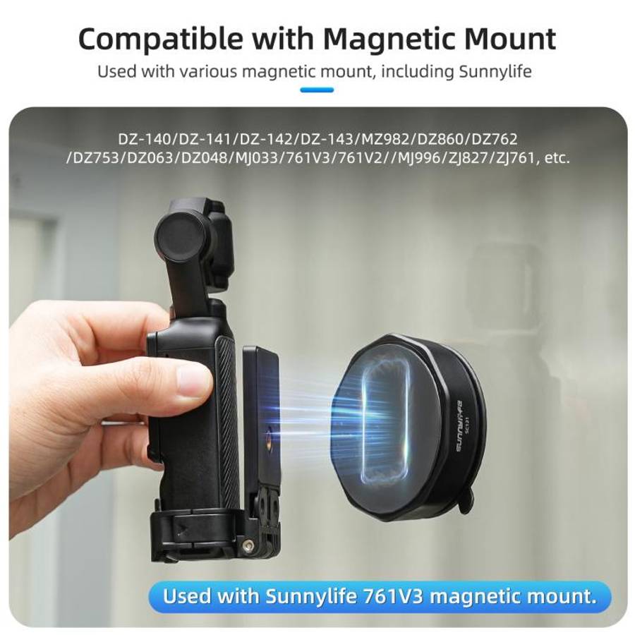 Sunnylife Universal Suction Cup Adapter Base Strong Suction Sucker for Action Camera