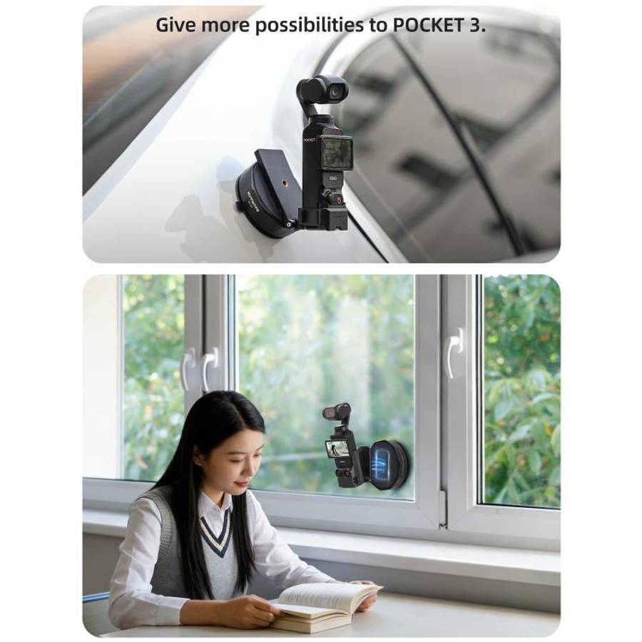 Sunnylife Universal Suction Cup Adapter Base Strong Suction Sucker for Action Camera