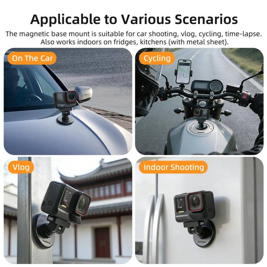 Sunnylife Quick-Release Magnetic Base Mount 1/4 180 Tilt Adjustable Tabletop Base Bracket For Ins...